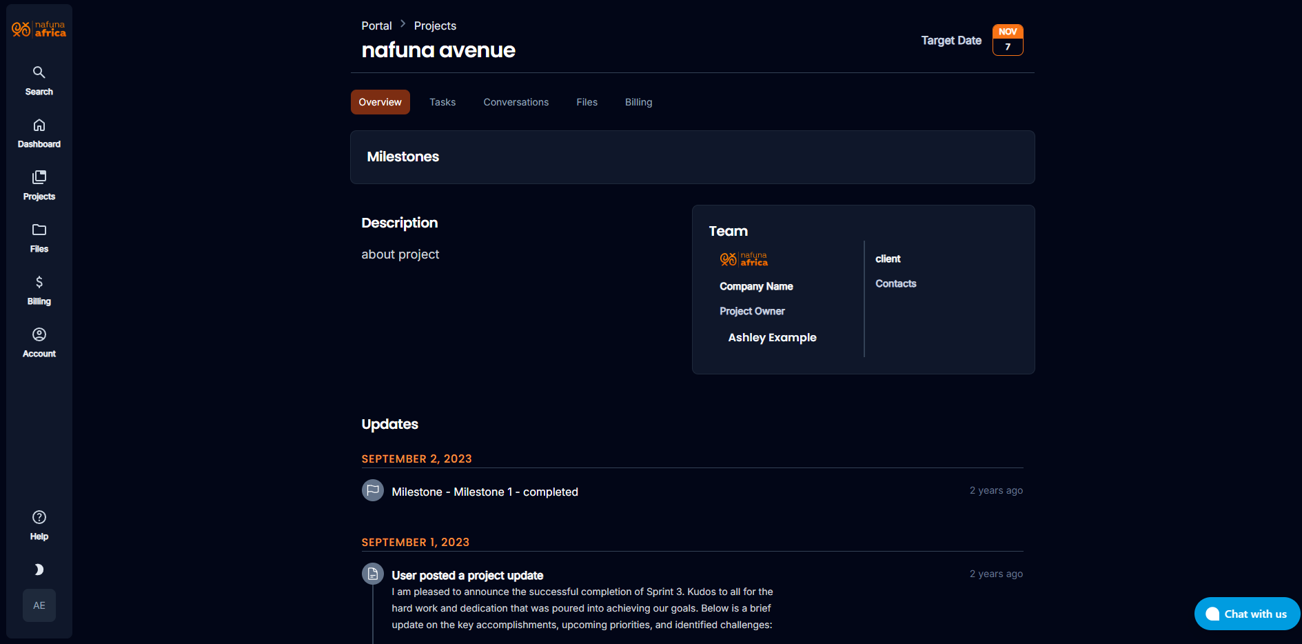 Introducing Your New Nafuna Client Dashboard: Seamless Project Management, Real-Time Insights